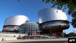 Gedung Pengadilan Hak Asasi Manusia Eropa (ECHR), di Strasbourg, Prancis timur, 27 September 2023. (FREDERICK FLORIN / AFP)