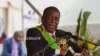 President Emmerson Mnangagwa addresing thousands of people in Mt. Darwin