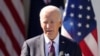President Joe Biden speaks during a news conference in the Rose Garden of the White House in Washington, Oct. 25, 2023. Americans generally support the president's handling of the war in Gaza, an early poll shows. 