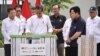 Presiden Joko Widodo meresmikan Hunian Milenial Perumnas di Margonda, Depok, Jawa Barat, 13 April 2023. (Twitter/@erickthohir)