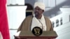 FILE - In this image taken from video, Sudan's President Omar al-Bashir speaks at the Presidential Palace in Khartoum, Sudan, Feb. 22, 2019. Al-Bashir ruled Sudan for three decades before he was overthrown in 2019.