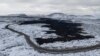 This photo taken Feb. 9, 2024, shows the lava field produced the day before in Grindavík, Iceland. The volcanic eruption appears to have subsided, though scientists warned that the area might experience further eruptions in the coming months.
