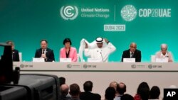2023年12月，在迪拜举行的第28届联合国气候大会(COP28)经过两周的激烈谈判后达成共识。（美联社照片）