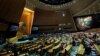 Ishmael Kalsakau, prime minister of Vanuatu, addresses delegates during a general assembly to vote on whether to ask top global court to issue opinion on climate responsibility at United Nations Headquarters in New York City, March 29, 2023.