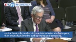 VOA60 America - Powell: US Economy Advancing Faster Than Expected