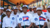 រូប​ឯកសារ៖ សកម្មជន និងអ្នកគាំទ្រកំពុងចូលរួមសមាជវិសាមញ្ញគណបក្សភ្លើងទៀន នៅថ្ងៃទី១១ ខែកុម្ភៈ ឆ្នាំ២០២៣ នៅខេត្តសៀមរាប។ (ទែន សុខស្រីនិត/វីអូអេ)