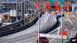 Zatvoreni dio Washington Bridgea, 8. marta 2024. u East Providenceu, Rhode Island.