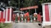 Fighters from the Myanmar National Democratic Alliance Army (MNDAA) pose after overrunning a military outpost in Kwanlone, northern Shan state, January 6, 2024 (Credit- Facebook/ The Kokang)