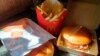 FILE - McDonald's Crispy Chicken Sandwiches and fries are pictured in New York, March 30, 2021. 