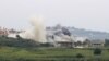 Smoke billows from the site of an Israeli airstrike on the southern Lebanese village of Tayr Harfa near the border on April 26, 2024.