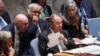 Russian Foreign Minister Sergey Lavrov attends a meeting of the United Nations Security Council on "effective multilateralism through the defense of the principles of the U.N. Charter," at the U.N. headquarters in New York, April 24, 2023. 