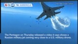 VOA60 America - US Releases Video of Encounter Between Russian Fighter Jets and US Drone over Black Sea