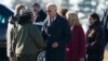 U.S. President Joe Biden and first lady Jill Biden greet people at they arrive near Valley Forge, Pennsylvania, Jan. 5, 2024. 