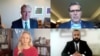 Clockwise, from top left, Retired Marine General Frank McKenzie, Retired Army General Joseph Votel, VOA Afghan service chief Hasib Alikozai and VOA Pentagon correspondent Carla Babb.