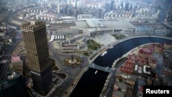 中国天津鸟瞰图