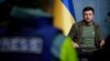 Президент Володимир Зеленський під час інтерв’ю іноземним ЗМІ у Києві 3 березня 2022 р.