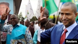 Félix Tshisekedi et Moïse Katumbi, dans une composition de photos.