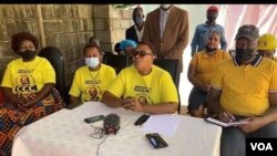 UNkosazana Thokozani Khupe ekhuluma lentathelizindaba koBulawayo.
