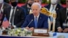លោក Joe Biden ប្រធានាធិបតីសហរដ្ឋអាមេរិក ថ្លែងក្នុងកិច្ចប្រជុំកំពូលអាស៊ាន អាមេរិក លើកទី ១០ នៅរាជធានីភ្នំពេញ ថ្ងៃទី ១២ ខែវិច្ឆិកា ឆ្នាំ ២០២២។