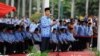 Presiden Joko Widodo menjadi inspektur upacara dalam peringatan ulang tahun Korps Pegawai Republik Indonesia ke-43 di Lapangan Monas Jakarta (1/12). (Courtesy Photo: Sekretaris Kabinet)