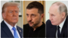 အမေရိကန်သမ္မတ Donald Trump, ယူကရိန်းသမ္မတ Volodimir Zelenskyy နဲ့ ရုရှားသမ္မတ Vladimir Putin (Photo: Reuters)