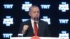 Turkish President Recep Tayyip Erdogan speaks at a forum organized by Turkish TRT World broadcaster, in Istanbul, Oct. 21, 2019. 