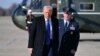 Президент Дональд Трамп беседует с журналистами на военно-воздушной базе Эндрюс. Февраль 2025 г. 
