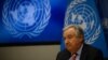 FILE - U.N. Secretary-General Antonio Guterres speaks at a press conference at U.N. headquarters in New York, Aug. 3, 2022.