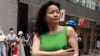 FILE - Cheng Lei, a Chinese-born Australian journalist for CGTN, the English-language channel of China Central Television, attends a public event in Beijing, Aug. 12, 2020. 