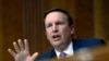 FILE - Democratic Senator Chris Murphy questions questions a witness during a hearing on Capitol Hill in Washington, July 25, 2018. 