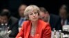 La Première ministre Theresa May .