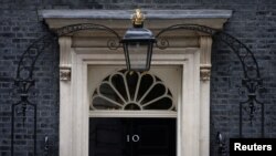 A view of 10 Downing Street in London, July 7, 2022. 