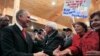 U.S. Senate candidate Roy Moore greets supporters before speaking at a campaign rally, Dec. 11, 2017, in Midland City, Ala. 