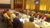 ဇူလိုင်လ (၂) ရက်နေ့က ပြုလုပ်သော နာဂ အမျိုးသား ဆိုရှယ်လစ်ကောင်စီ NSCN-K မှ ငြိမ်းချမ်းရေး ဆွေးနွေးမှု ကော်မတီ နှင့် ပြည်ထောင်စု ငြိမ်းချမ်းရေး ညီလာခံ ( ၂၁ ) ရာစု ပင်လုံ ကြိုတင်ပြင်ဆင်ရေးကော်မတီ တို့အကြား ဆွေးနွေးပွဲ။ (ဓါတ်ပုံ - UHla Maung Shwe/Facebook)