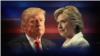 លោក Donald Trump បេក្ខជន​ប្រធានាធិបតី​មក​ពី​គណបក្ស​សាធារណរដ្ឋ និងលោកស្រី Hillary Clinton បេក្ខជន​ប្រធានាធិបតី​មក​ពីគណបក្ស​ប្រជាធិបតេយ្យ។ 