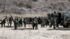 South Korean soldiers prepare for their military exercise in the border city between two Koreas, Paju, north of Seoul, South Korea, Friday, March 29, 2013.