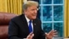 FILE - President Donald Trump speaks during a meeting in the Oval Office of the White House in Washington, Feb. 22, 2019.