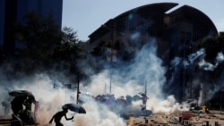 VOA Asia - Campus clashes in Hong Kong