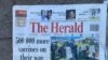 Since last month, state controlled media has been saying Zimbabwe will receive COVID19 vaccines from China to avert the current shortages, Harare, May 2021. (Columbus Mavhunga/VOA)