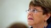 FILE - U.N. High Commissioner for Human Rights Michelle Bachelet attends a session of the Human Rights Council at the United Nations in Geneva, Switzerland, Feb. 27, 2020.