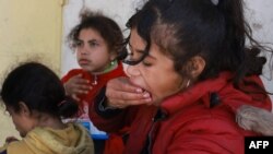 Raseljena palestinska djeca u Rafahu na jugu Pojasa Gaze.