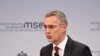 FILE - NATO Secretary-General Jens Stoltenberg is pictured in Munich, Germany, Feb. 15, 2020. Stoltenberg said Sept. 3 that Turkey and Greece had agreed to talks to try to avoid accidents as Turkey conducts a naval exercise in the eastern Mediterranean.