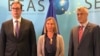 Predsednik Srbije Aleksandar Vučić, visoka predstavnica Federika Mogerini i predsednik Kosova Hašim Tači 
