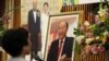 A woman pays respect to the Rev. Sun Myung Moon at a Unification Church in Tokyo, September 3, 2012. 