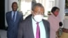 Head of South African envoys Dr Sydney Mufamadi addressing reporters at State House in Harare Aug. 10, 2020 after a meeting with Zimbabwe President Emmerson Mnangagwa (VOA/Columbus Mavhunga)