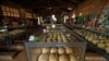 FILE - Skulls of victims of the 1994 genocide are kept inside the Catholic church in Ntarama, Rwanda, April 5, 2019. Aloys Ntiwiragabo, Rwandan ex-spy chief living in France, denies allegations that he was involved in genocide.