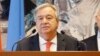 Antonio Guterres, Secrétaire général des Nations Unies, à Genève, Suisse, 3 avril 2018.