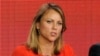 FILE - Lara Logan, reporter for "60 Minutes," attends a panel discussion in Pasadena, California, Jan. 12, 2013. Logan was sexually assaulted while covering Arab Spring protests in Egypt.
