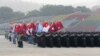 တပ်မတော်နေ့အခမ်းအနားမြင်ကွင်းတခု။