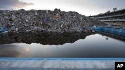 Tsunami rubble, Fukushima prefecture, Japan. (Photo by Mark Edward Harris)